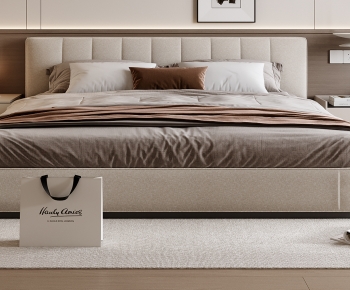 Modern Double Bed-ID:921417006