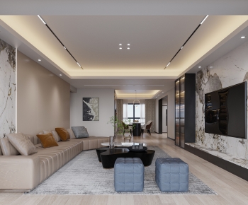 Modern A Living Room-ID:888710031