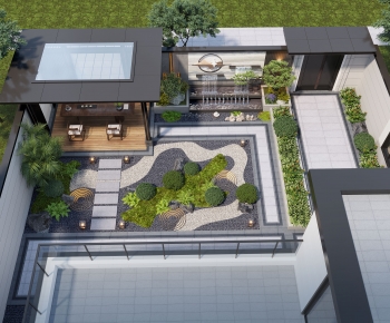 New Chinese Style Courtyard/landscape-ID:465199958