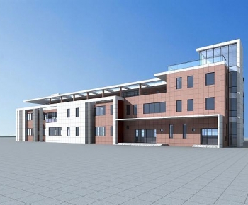 Modern Appearance Of Commercial Building-ID:705045943