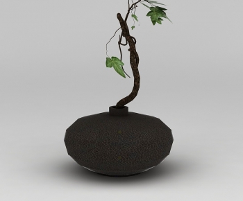 Modern Potted Green Plant-ID:123310133