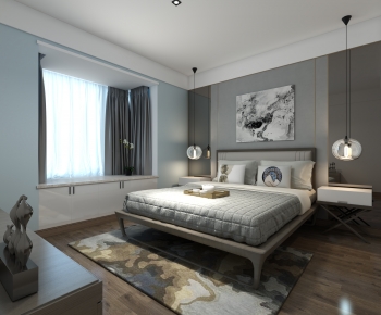 New Chinese Style Bedroom-ID:114131082