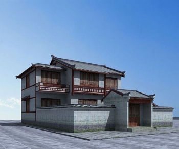 Chinese Style Ancient Architectural Buildings-ID:487551937