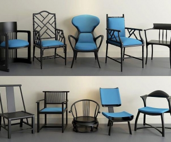 New Chinese Style Lounge Chair-ID:360852004