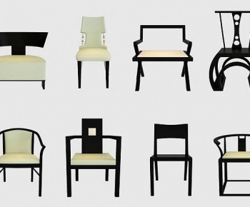 New Chinese Style Dining Chair-ID:257811071