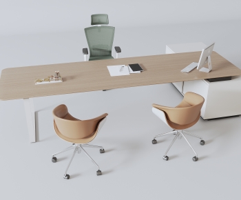Modern Office Desk And Chair-ID:652019028