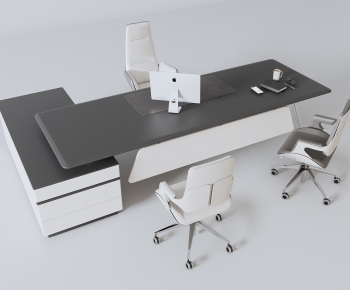 Modern Office Desk And Chair-ID:985071908