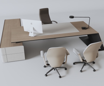 Modern Office Desk And Chair-ID:220438004