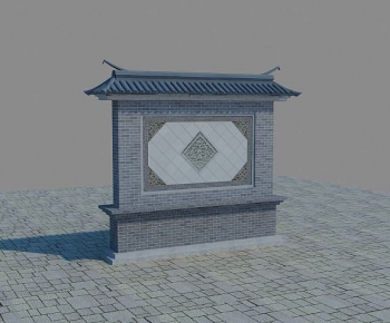 Chinese Style Landscape Wall-ID:597955946