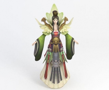 现代仙女游戏角色模型-ID:287118913