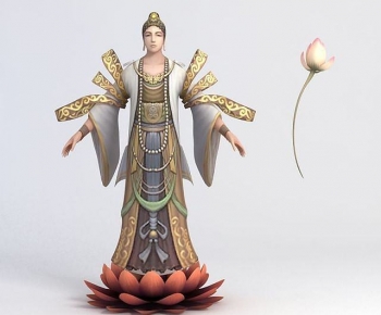 现代游戏角色佛祖模型-ID:117306957