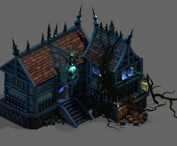 New Chinese Style Building Appearance-ID:836174961