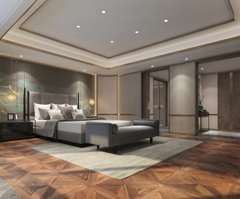 New Chinese Style Bedroom-ID:657790901