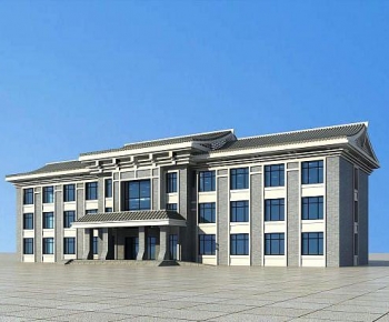 Modern Appearance Of Commercial Building-ID:166718015