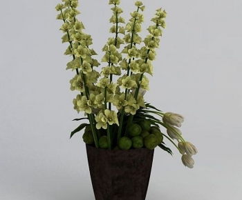 Modern Potted Green Plant-ID:760731943