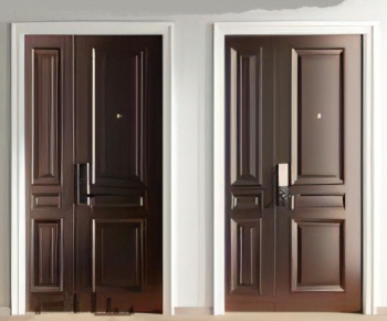 Modern Unequal Double Door-ID:454868085