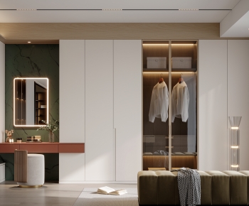 Modern Clothes Storage Area-ID:164995915