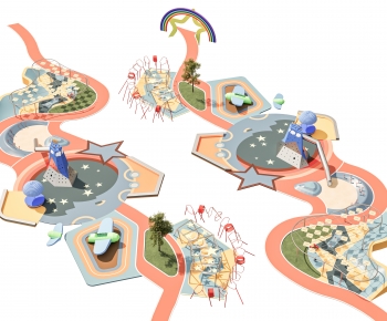 Modern Park Landscape-ID:130848885