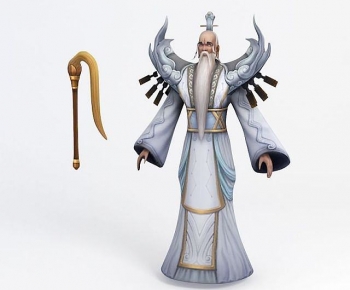 现代仙人游戏角色模型-ID:505095966