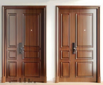 Modern Unequal Double Door-ID:693064932
