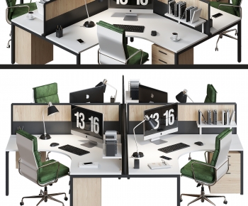 Modern Office Desk And Chair-ID:505130051