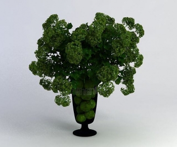 Modern Potted Green Plant-ID:209613084