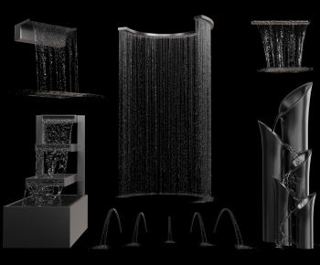 Modern Rockery Waterscape-ID:307043084