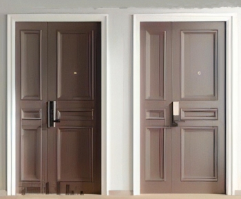 Modern Unequal Double Door-ID:128079891