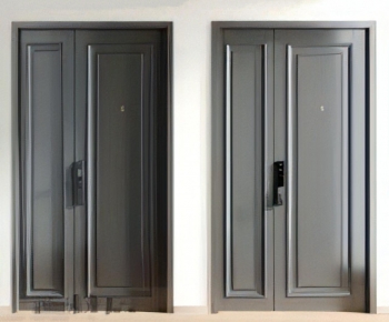 Modern Unequal Double Door-ID:722517973