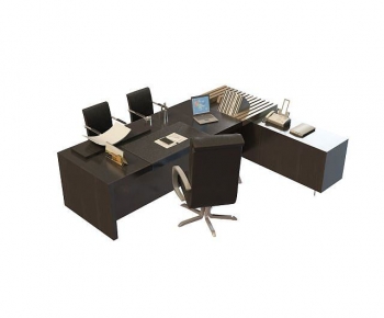 Modern Office Desk And Chair-ID:768894912