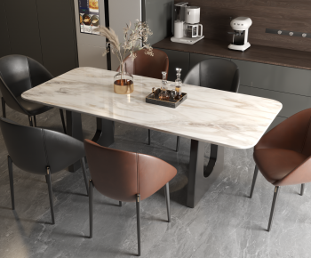Modern Dining Table And Chairs-ID:536418912