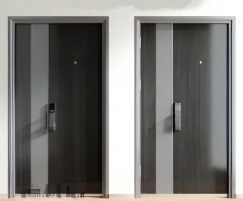 Modern Unequal Double Door-ID:626843933