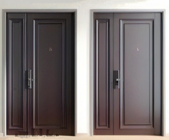 Modern Unequal Double Door-ID:122728111