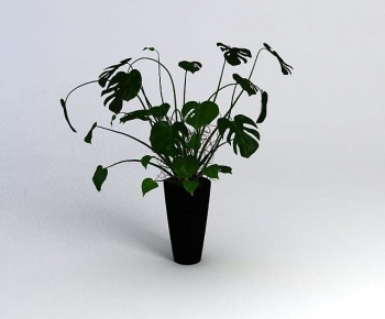 Modern Potted Green Plant-ID:639851096