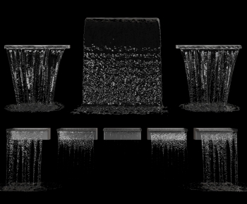 Modern Rockery Waterscape-ID:418329956