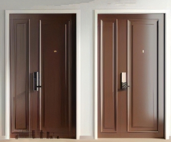 Modern Unequal Double Door-ID:259793048