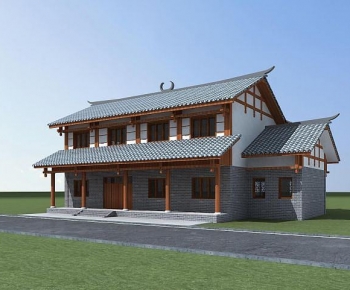 New Chinese Style Residential Building-ID:338085896