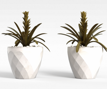 Modern Potted Green Plant-ID:770472055