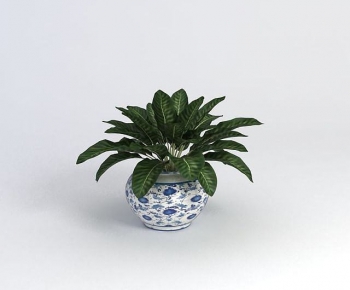 New Chinese Style Potted Green Plant-ID:379153019