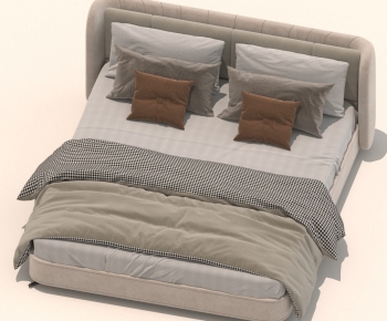 Modern Double Bed-ID:551006088