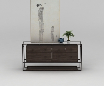 New Chinese Style Side Cabinet-ID:686108117