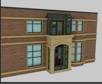 Simple European Style Facade Element-ID:166285998