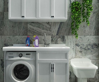 Modern Laundry Cabinet-ID:733546023