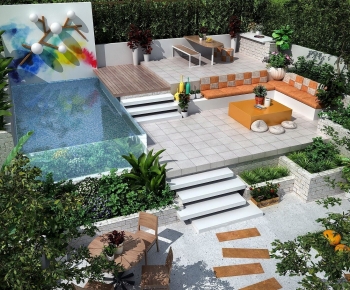 Modern Courtyard/landscape-ID:270246984