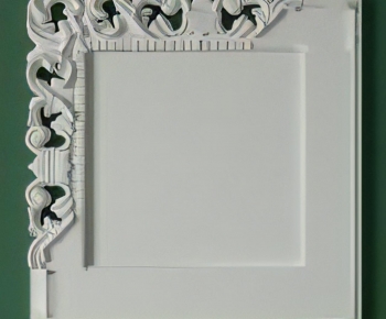 European Style Plaster Carved Top Plate-ID:502795932