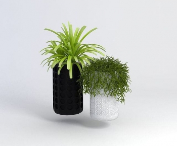 Modern Potted Green Plant-ID:424500942