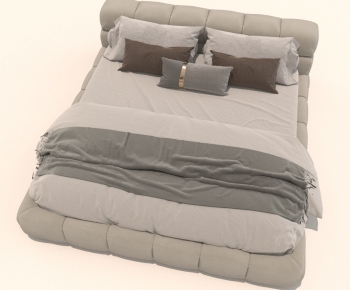 Modern Double Bed-ID:523705966