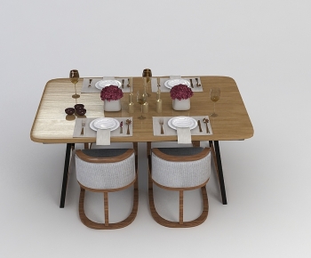 Modern Dining Table And Chairs-ID:729445933