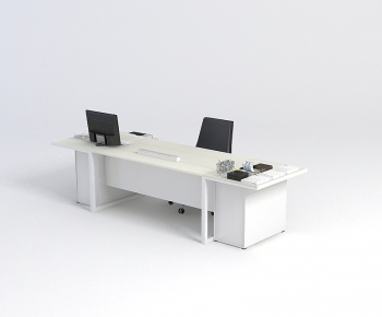 Modern Office Desk And Chair-ID:103480821