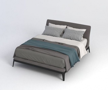 Modern Double Bed-ID:802180852